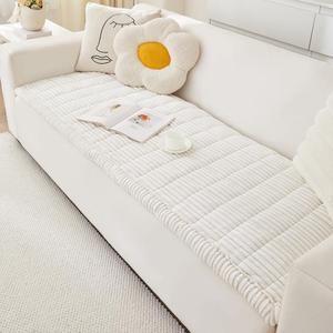 Couch Cover for Dogs Washable, Fuzzy Pet Couch Covers for 3 Cushion Sofa Pet Friendly, Non Slip Sofa Cover (White, 27.6" x 59"/70 x 150cm) Couch Cover for Dogs Washable, Fuzzy Pet Couch Covers for 3 Cushion Sofa Pet Friendly, Non Slip Sofa Cover (White, 27.6" x 59"/70 x 150cm)