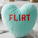 SWEETHEARTS "FLIRT" DECORATIVE THROW PILLOW