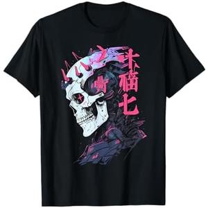 Anime Manga Cyberpunk Aesthetic Techwear Harajuku T-Shirt, Size S