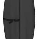 ULTCOVER Patio Parasol 600D Waterproof Clear Top Outdoor Umbrella Cover - Fits Solar Umbrella 8-11 Feet, Black