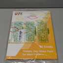 QYH Printable Vinyl Sticker Paper for Inkjet & Laser Printer - Matte White Waterproof, Compatible with Cricut, Silhouette, 50 Sheets, Ideal for Small Business & DIY Crafters (Labels/Decor) - 8.5"x11"