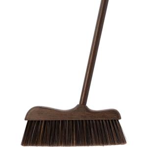 Wood Angle Broom  44.8 Wooden Handle Compact Brooms for Indoor Kitchen  Soft PP Bristles, Durable Sweeping Broom