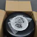 13x5.00-6 Flat Free Lawn Mower Tires and Wheels 3/4" 5/8" 1/2" Ball Bearings, 13x5x6 Zero Turn Mower Front Tires, Smooth Tires for Commercial Grade Lawn 4.3"-6.3" Adjustable Centered Hub, 13x5.00-6 - 2P