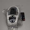 Plug in Small Space Heater for Indoor Use 450W, Wall Outlet Electric Heater with Remote, 12H Timer & LED Display, PTC Ceramic Fast Heat Safely for Bedroom Bathroom Office