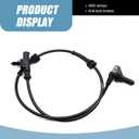 1 PC Car ABS Wheel Speed Sensor, Cable Type Flexible Left Rear ABS Sensor, Standard Original Specification Replacement Part Number 3630050U2010, Compatible with Heyue Models (Black)
