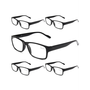 Gaoye Professional Reading Glasses for All Day - Computer Readers with Blue Light Protection - Value Pack 6 Pack+1.5