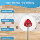 2 x Mop Replace Head, Spin Mop Replacement Head Easywring 1-Tank System, Easy Cleaning, Microfiber, Machine Washable (3 Pack)