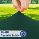 Moosfor Spandex 4 Foot Rectangle Table Cloth 2 Pack, Elastic Fitted Tablecloths for Picnic, Stretch Washable Patio Table Cover for Outdoor, Camping, Banquet and Parties (Hunter Green, 24"x48")
