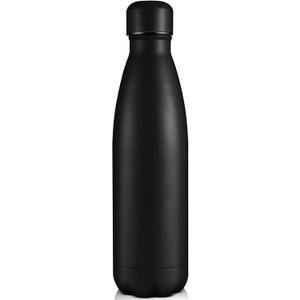 Volhoply 25oz Insulated Water Bottle 1/2/4 Pack, Double Wall Stainless Steel Vacuum Bottles, Keeps Cold & Hot, BPA Free Leak Proof Bottles (Black,1 Pack)