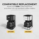 Kaffe Universal Replacement Coffee Carafe - 5 Cup Glass Pot for Drip Coffee Makers - Glass, Easy-Grip Handle, Sneak-A-Cup Compatible - Capacity Markings, Dishwasher Safe