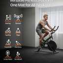 0.56 Inch Thick 24 Sq Ft Gym Flooring for Home Gym, 6 Tiles Robust Rubber Top with Eva Foam Exercise Equipment Mats, Protective Flooring Puzzle Mat for Fitness Room