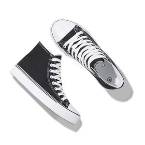 Iarus High Top Sneakers for Women White Canvas Comfortable Shoes for Women Walking Casual Sneakers Tennis Shoes, black, 10.5
