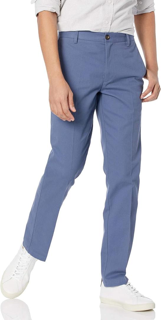 Amazon Essentials Men's Slim-Fit Wrinkle-Resistant Flat-Front Chino Pant (31W x 30L, Indigo)