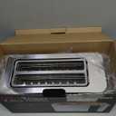 Mueller UltraToast Full Stainless Steel Toaster 4 Slice, Long Extra-Wide Slots for Bagels and Waffles, 6 Browning Levels, LED Display, Cancel/Defrost/Reheat Functions & Removable Tray, Kitchen Gadgets