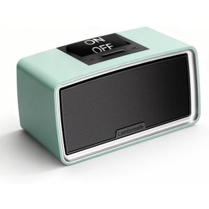 Lamborsafe One-Button Music Player for Seniors, Simple Music Player for Elderly & Dementia Patients, MP3 Player Device with 32GB TF Card, Gift for Alzheimers, Visually & Mobility-Impaired (Cyan)