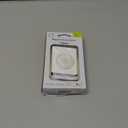 PopSockets Phone Wallet with Expanding Grip and Adapter Ring for MagSafe, Phone Card Holder, Wireless Charging Compatible, Wallet Compatible with MagSafe - White Clear