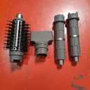 Shark FlexFusion Hair Straightener & Powerful Hair Dryer with Fusion Hair Brush, Ceramic Air Styler with Auto-Wrap Curlers & Concentrator, Ceramic Plates, Cosmic Blush HD641S