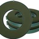 LOYORTY 3PCS 10Inch Floral Foam Ring, Green Floral Foam Blocks, Floral Foam for Flower Arrangements, Wet Flower Foam Ring for Flower Arrangements for Wedding, Birthdays, Home