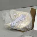 Leyndo 48 Pcs Paper Mache Masks Half Face White Masquerade Mask DIY Blank Mardi Gras Halloween Cosplay Party (Classic Style)