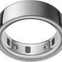 Oura Ring 4 - Silver - Size 8 - Smart Ring - Size First with Oura Ring 4 Sizing Kit - Sleep Tracking Wearable - Heart Rate - Fitness Tracker - Up to 8 Days of Battery Life