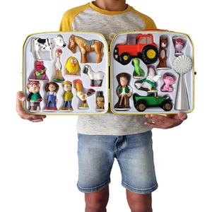 La Granja de Zenon Adventure Action Figures Set in Tin Box, 20 Collectible Action Figures, Toys for Kids
