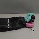 KANGFITER Long and Short Fabric Resistance Bands with Door Anchor 7 PCS, Non-Slip Stretch Booty Bands for Working Out Women & Men, Loop Exercise Elastic Bands for Home Physical Therapy Yoga Pilates (Green, Pink, Purple 7 PCS)