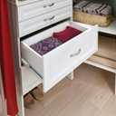 ClosetMaid SuiteSymphony Wood Closet Drawer, Add On Accessory, Shaker Style, For Storage, Closet, Clothes, 25” x 10” Size for 25 in. Units, Pure White