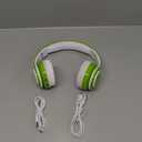 Kids Bluetooth Headphones 85db/110db Volume Limit Wireless/Wired Aux Port Foldable Noise Protection Over-Ear Build-in Mic Headphones for Kids Adults Travel School Phone Pad Tablet PC Green