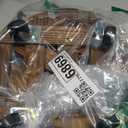 2 Pack Plant Stand Indoor and Outdoor, 12IN Premium Wooden Plant Caddy with Wheels, Heavy Duty Plant Stands with 360 Lockable Wheels, Classic Plant Cart