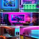 10 x TV LED Lights, 16.4ft for 55-70 Inch, Backlight That Sync With TV, APP Remote Control USB Strip for Bedroom Christmas Room Decor (Multicolor)