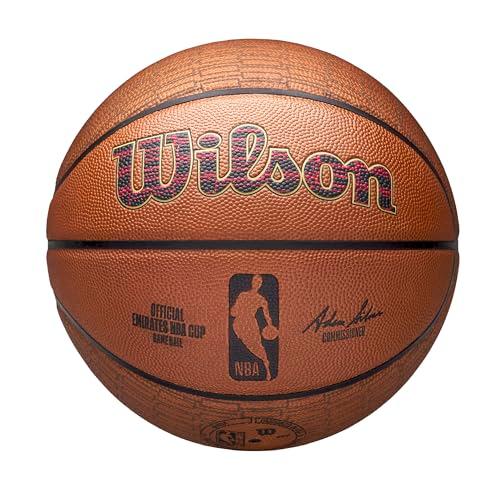 WILSON Emirates NBA Cup Official Game Basketball - Size 7, Brown