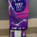 Swiffer Wet Jet Mop, Floor Cleaner for Mopping Wood, Laminate, Tile in Home, Bathroom, Kitchen, All Purpose Multi-Surface Cleaning Set includes 1 Spray Mop, 5 Pads Refill, 1 Fresh Scent Solution