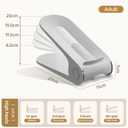 Shoe Slot Organizer, 4-Speed Adjustable Shoe Organizer Slots, Space-Saving Storage Rack for Slippers or Shoes (White/Yellow/Gray) (8Pack/12Pack/20Pack) (Gray, 8 Pack)