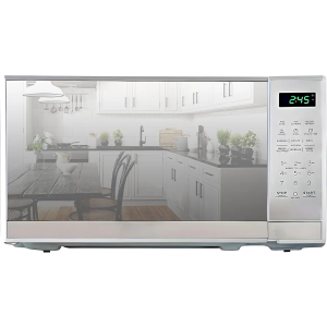 Total Chef 0.7 Cu Ft Microwave Oven - Stainless Steel Compact Style Microondas, Smart Countertop Kitchen Appliance With Digital Touch Use, Pre-Set Function, 10" Turntable, Easy To Use Horno, 700 watt