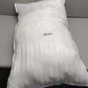 downluxe Down Alternative Pillows King Size Set of 2 - Hotel Collection Soft Bed Pillows for Sleeping, Perfect for Side, Back and Stomach Sleepers, 20 X 36 (Horizontal Stripes)