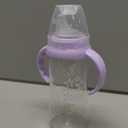 NUK Large Learner Tritan Cup, 10 oz, 8+ Months  BPA Free, Spill Proof Sippy Cup (Purple Stars)