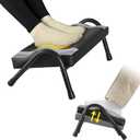 Foot Rest for Under Desk at Work,Ergonomic Foot Rest for Office Use, Heights,Relieving Pain in Lower Back, (White and Black Alternating)