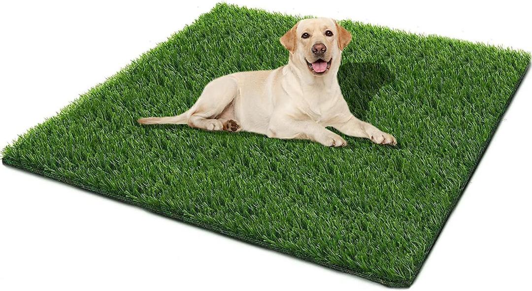 Dog Grass Pad,51.1x31.8In Fake Grass for Dogs, Artificial Grass for Dogs Potty Pee Pad Training Indoor Outdoor