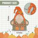 2 x Thanksgiving Fall Decor for Home - Wooden Gnomes for Tiered Tray, Table, Mantel, Bathroom - Fall Wood Sign