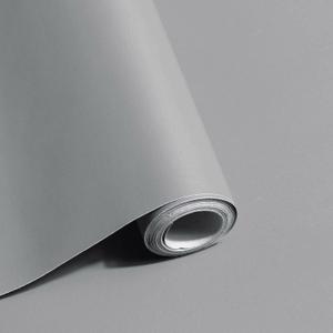 Safiyya 393"x17.7" Peel and Stick Wallpaper Grey Contact Paper Wall Paper Decorative Removable Self Adhesive Wallpaper Vinyl Rolls for Wall Furniture (Gray)