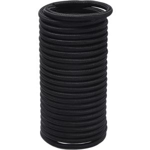 PATIKIL Bungee Shock Cord, 5/8" x 25Ft Polyester Marine Grade Bungee Cord Elastic String Replacement for Zero Gravity Chair Kayak Camping Tent Pole Cargo Tie Downs (Black)