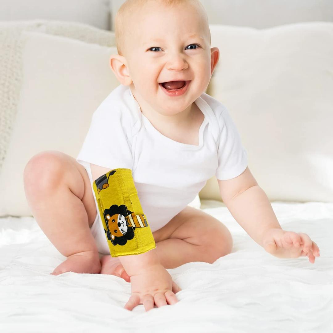 Prevent Scratching Face, Thumb Sucking Habit, Pulling IV Tubes Elbow Immobilizer Splint & Arm Restraint Wrap for Babies Kids-Prevent HAND-TO-FACE habits (X-Small)