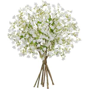 DILATATA 9 Pack White Babys Breath Artificial Flowers 9 Bundles Gypsophila Fake Silk Stems for DIY Floral Arrangements, Wedding Bouquets, Rustic Farmhouse Home Table Decor