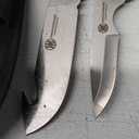 KNINE OUTDOORS 4-piece Hunting Knife and Saw Combo Set, Gut-hook Skinner, Fixed Blade Caping Knife, Nylon Belt Sheath