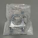 QWORK U-Bolt Muffler Tip Exhaust Hook, 1-1/2" OD 2Pcs Stainless Steel Universal Silencer Exhaust Clip