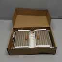 Foldable Doll Wardrobe with Stand Compatible with Labubu, 10 Hangers, 1 Rod & 2 Supports, Dust-Resistant Stackable Organizer Cabinet Storage Box for 15/17cm Doll Clothes Shoes Accessories (Foldable)