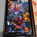 for iPhone 14 Case, Wireless Charging Compatible,Dual-Layer Protection with Stylish Wildflower Design, Soft Silicone + Hard Shell, Cute Chic Phone Cover for Women - Vibrant Defined Blossoms