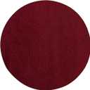 Ambiant Broadway Collection Pet Friendly Area Rugs Burgundy - 4' Round, Indoor, Perfect for Living Room, Bedroom, Dining Room, Entryway, Doorway, Pet & Kids Friendly Rug, Wedding, Made in USA