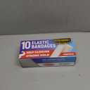 Premium Elastic Bandage Wrap - 3” (10pk) - Strong Compression for Sprains - Self-Closing Reusable Bandages for Legs and Arms - Wrist, Elbow, Foot, Knee Wrap - First Aid Kit and After Surgery Recovery