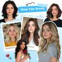 SARO-UP Human Hair Toppers for Women Real Human Hair pieces for Women with Thinning Hair pieces 7 * 10cm Hand-Tied Swiss Base Topper No Bangs 30g Hairpieces 10Inch (4T427# (Medium Brown to Medium Brown and Honey Blonde Mix)